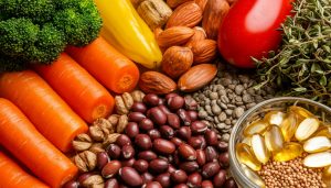 Продукты, содержащие витамины группы В, цинк, железо и Омегу-3